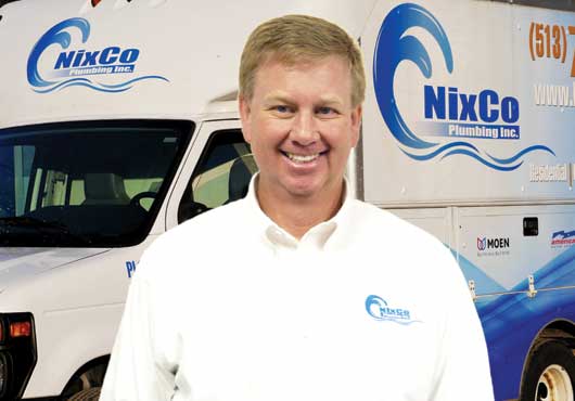 Jeff Heger, owner and President of NixCo Plumbing, Inc. 